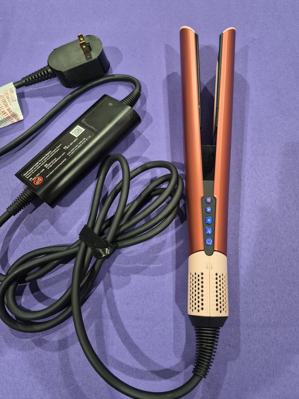DYSON Airstrait HTO1 Straightener Hair Dryer Strawberry Bronze/Blush Pink. - Picture 2 of 6